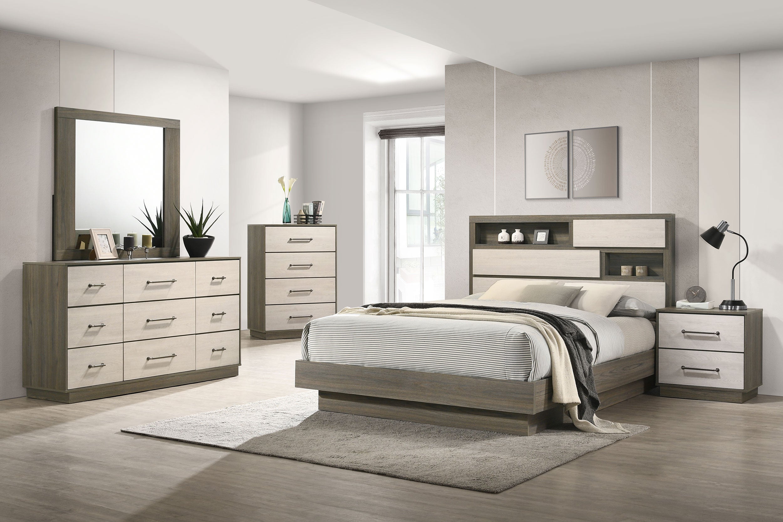 Fenwick 5-piece California King Bedroom Set Grey Oak – National ...