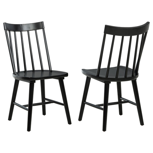 Middleton Solid Wood Dining Side Chair Black (Set of 2)