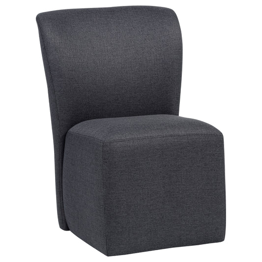 Jaelynn Upholstered Parsons Dining Side Chair Charcoal (Set of 2)