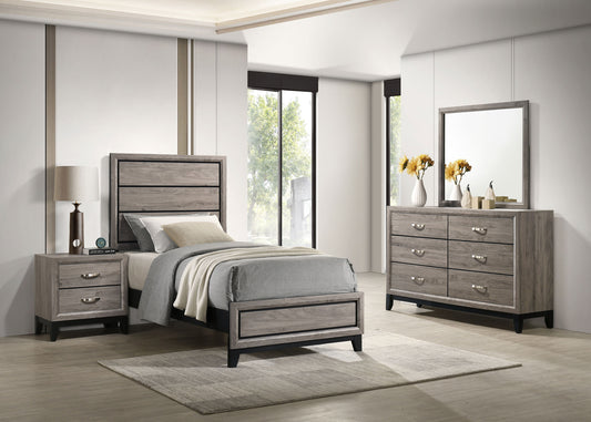 Watson Four-piece Twin Bedroom Set Light Taupe