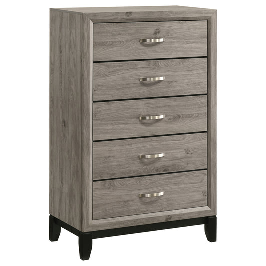 Watson 5-drawer Bedroom Chest of Drawers Light Taupe