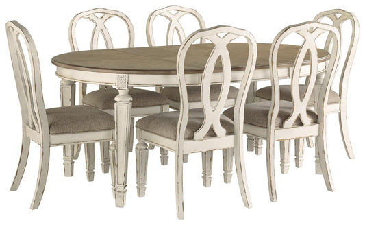 Realyn Dining Table and 6 Chairs