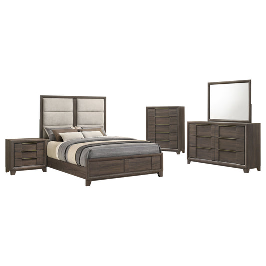 Farre 5-piece Queen Bedroom Set Dark Brown