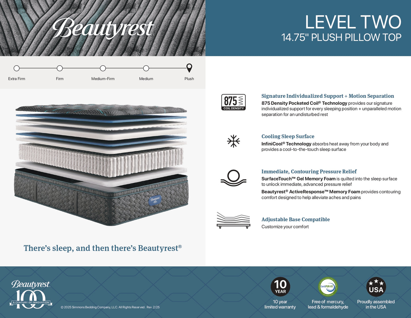 BeautyRest Core Quilted Level #2