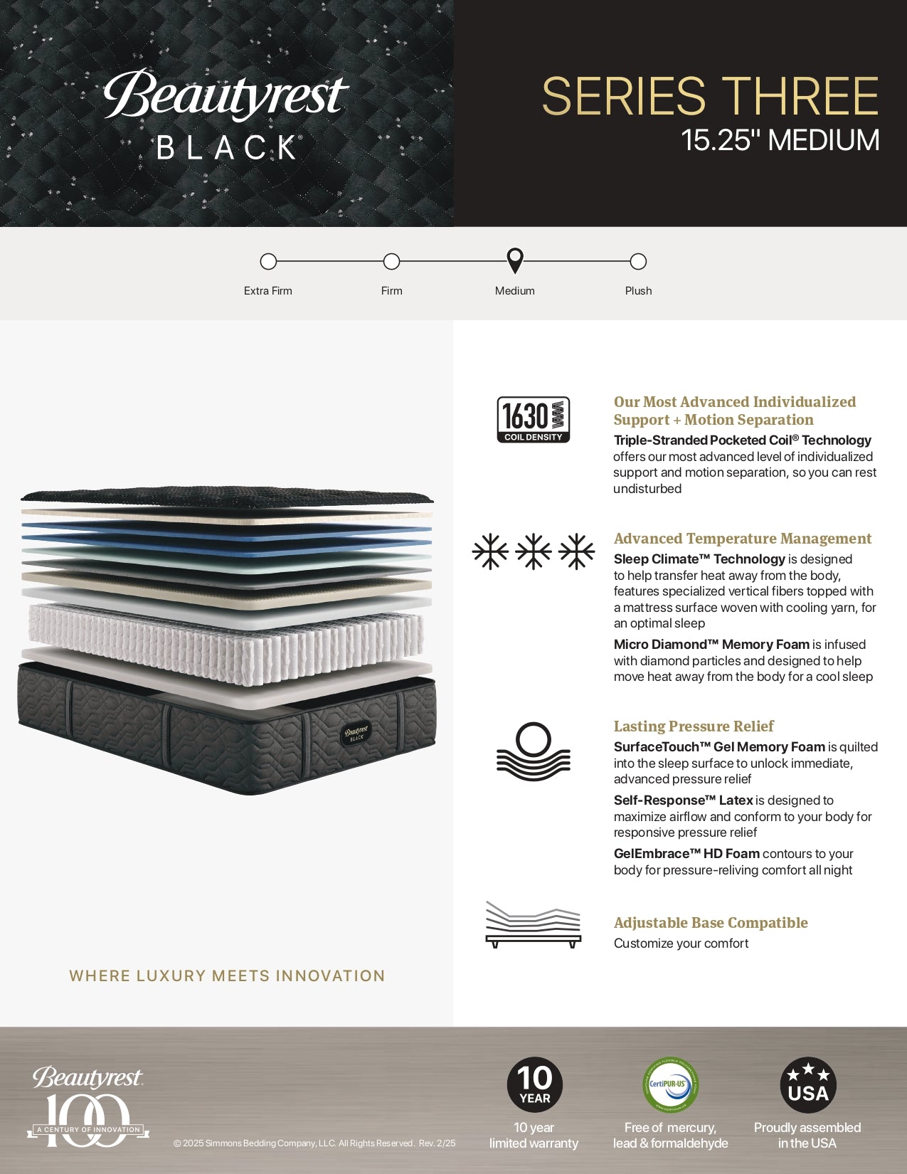 Beautyrest Black 2024 Series #3 Mattress