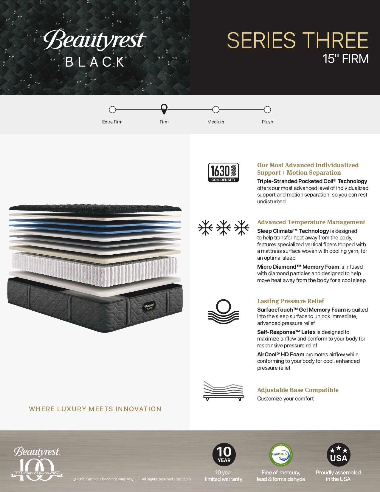 Beautyrest Black 2024 Series #3 Mattress