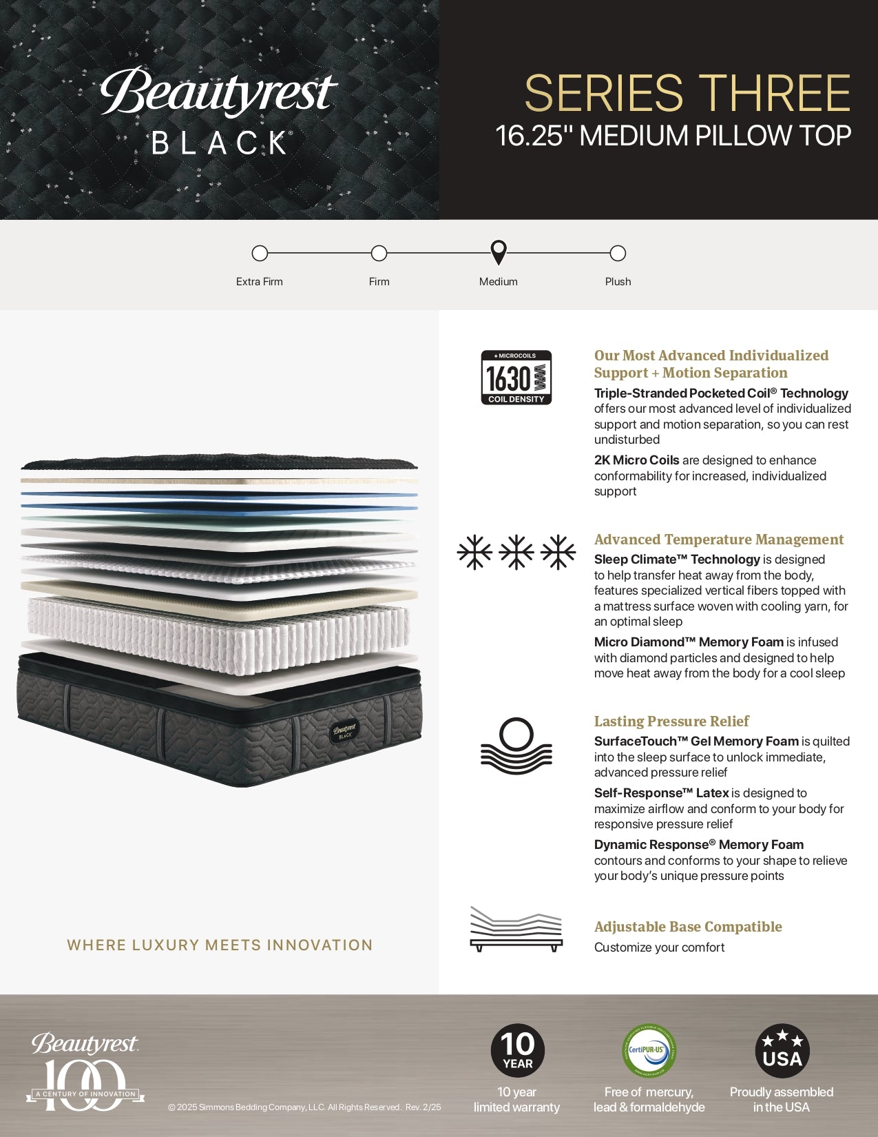 Beautyrest Black 2024 Series #3 Mattress