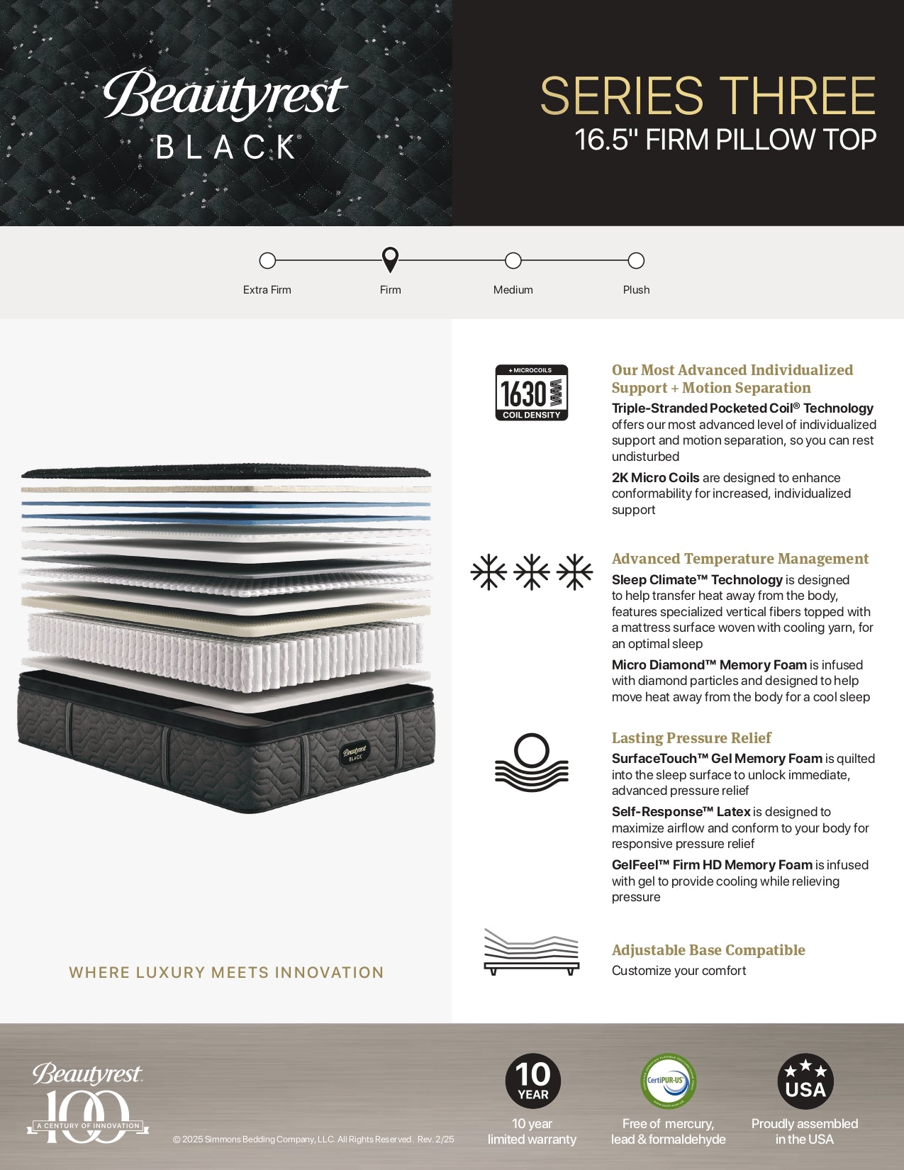 Beautyrest Black 2024 Series #3 Mattress