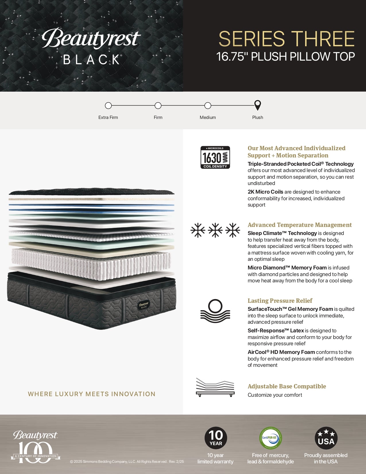 Beautyrest Black 2024 Series #3 Mattress