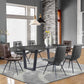 Aiken Faux Leather Upholstered Dining Side Chair Charcoal Grey (Set of 4)