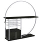 Risley 2-door Circular LED Wine Cabinet Dark Charcoal