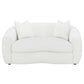 Isabella 3-piece Faux Sheepskin Upholstered Sofa Set Natural