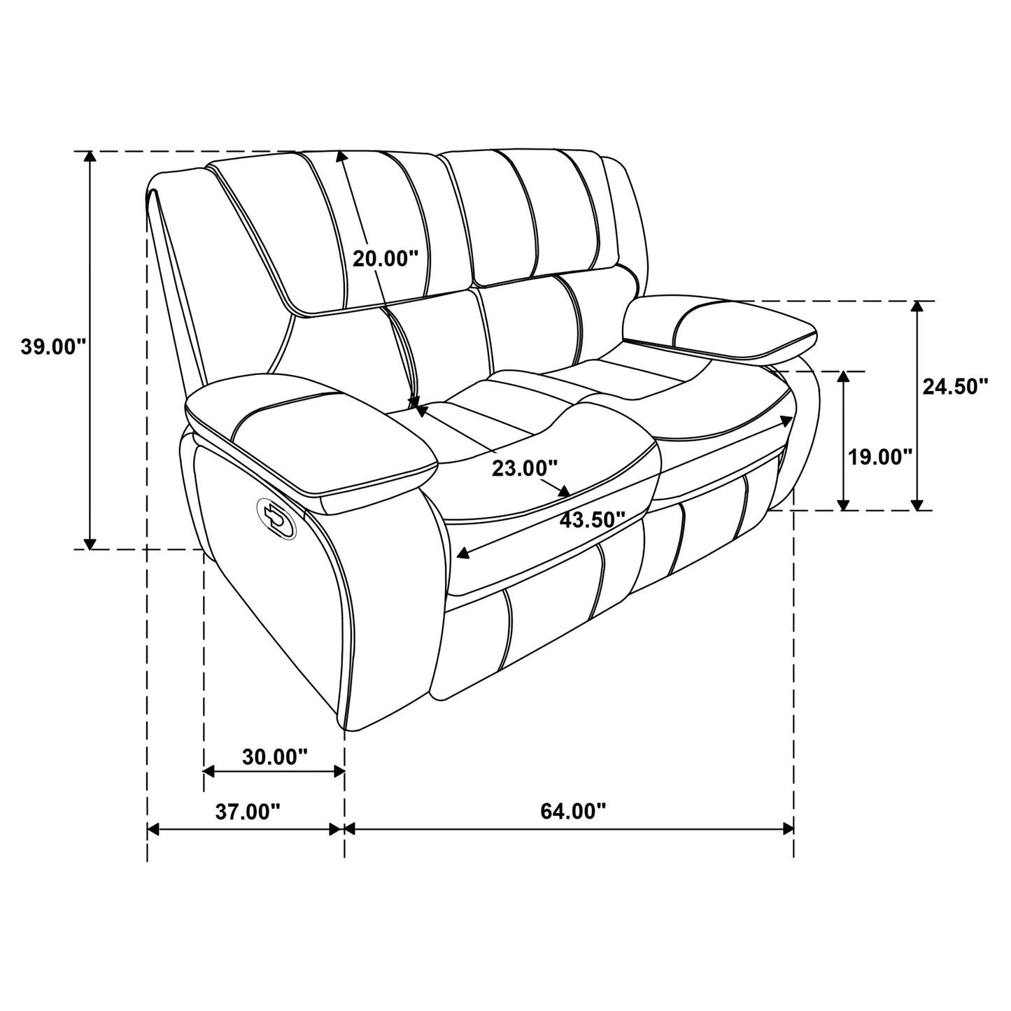 Camila 3-piece Upholstered Reclining Sofa Set Red