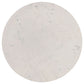 Aldis Round Marble Top Coffee Table White and Natural
