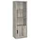 Burke 4-shelf Engineered Wood Media Tower Grey Driftwood