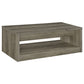 Felix 2-drawer Engineered Wood Coffee Table Grey Driftwood