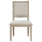 Trofello Cushioned Dining Side Chair White Washed (Set of 2)