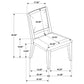 Trofello Cushioned Dining Side Chair White Washed (Set of 2)