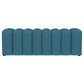 Summer Upholstered Channel Tufted Accent Bench Peacock Blue