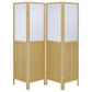 Mattison 4-Panel Room Divider Folding Shoji Screen Natural