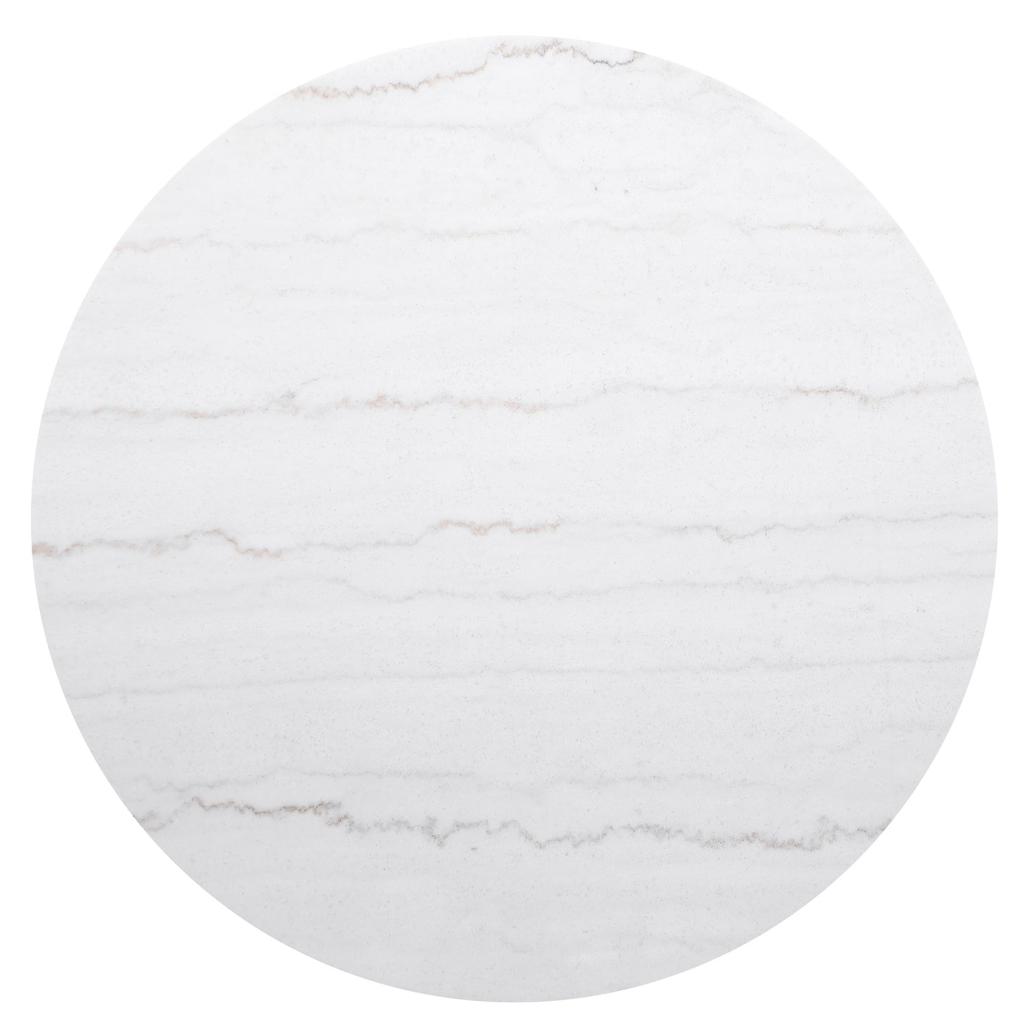 Jason Round White Marble Top Coffee Table Charcoal