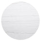 Jason Round White Marble Top Coffee Table Charcoal