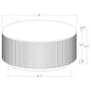 Jason Round White Marble Top Coffee Table Charcoal