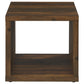 Frisco Square Engineered Wood Side End Table Dark Pine