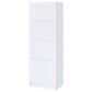 Laughlin 4-shelf Engineered Wood Media Tower White