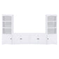 Laughlin 4-shelf Engineered Wood Media Tower White