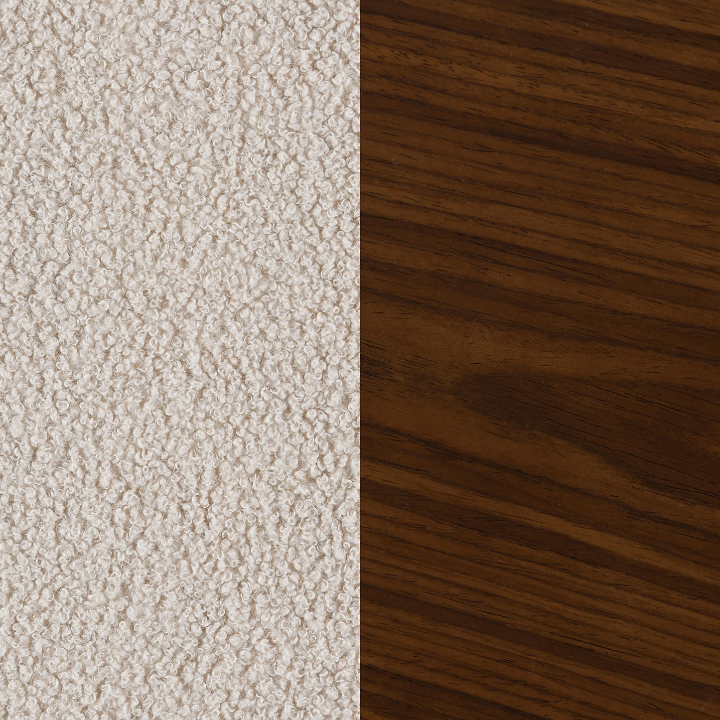 Paige Boucle Upholstered Mid Back Rocking Chair Beige