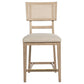 Kailani Rattan Cane Counter Side Chair Beige Oak (Set of 2)