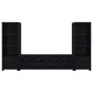 Sachin 3-piece Entertainment Center 79-inch TV Stand Black