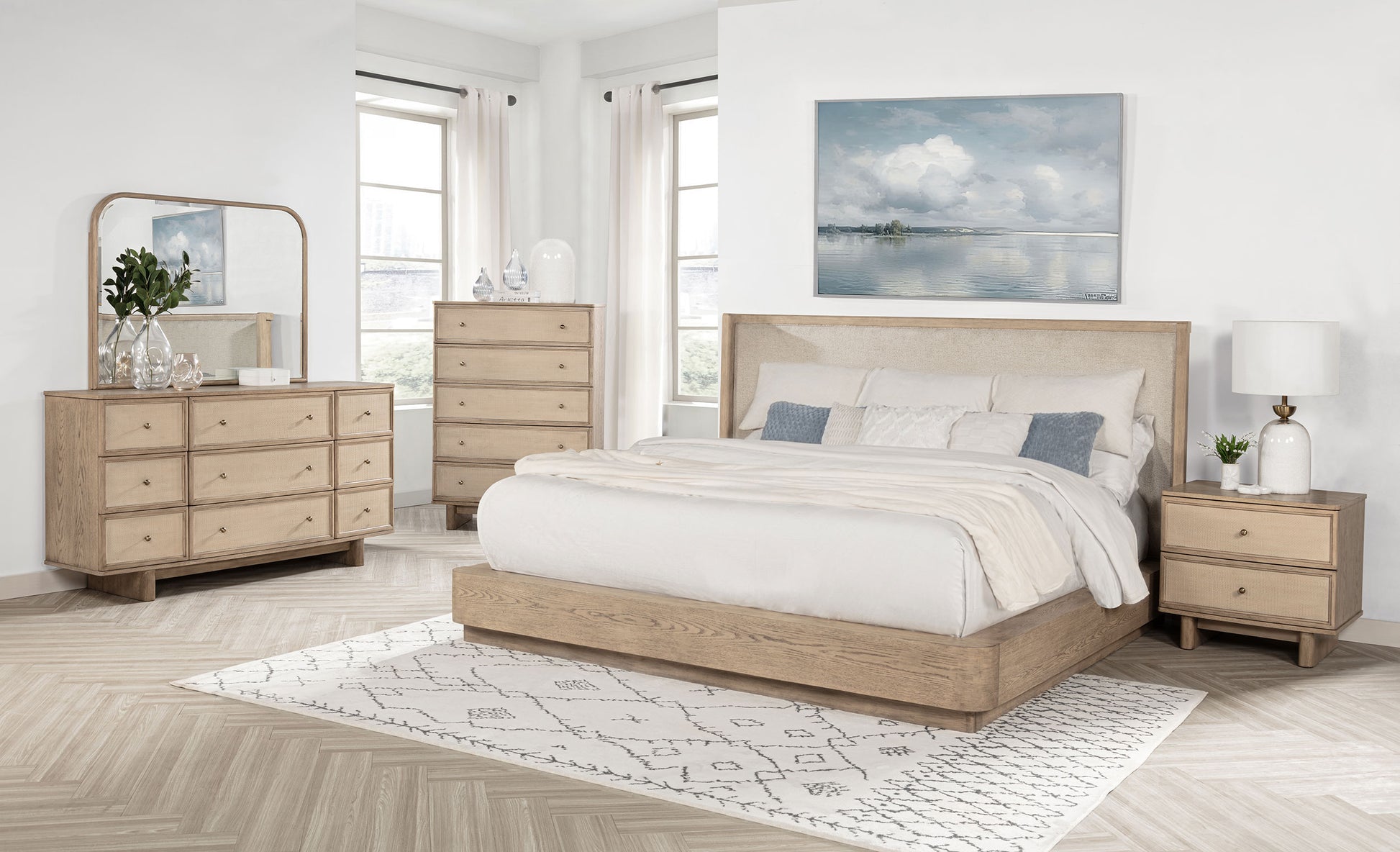 Kailani 9-drawer Dresser Cabinet Beige Oak – National Unclaimed Freight