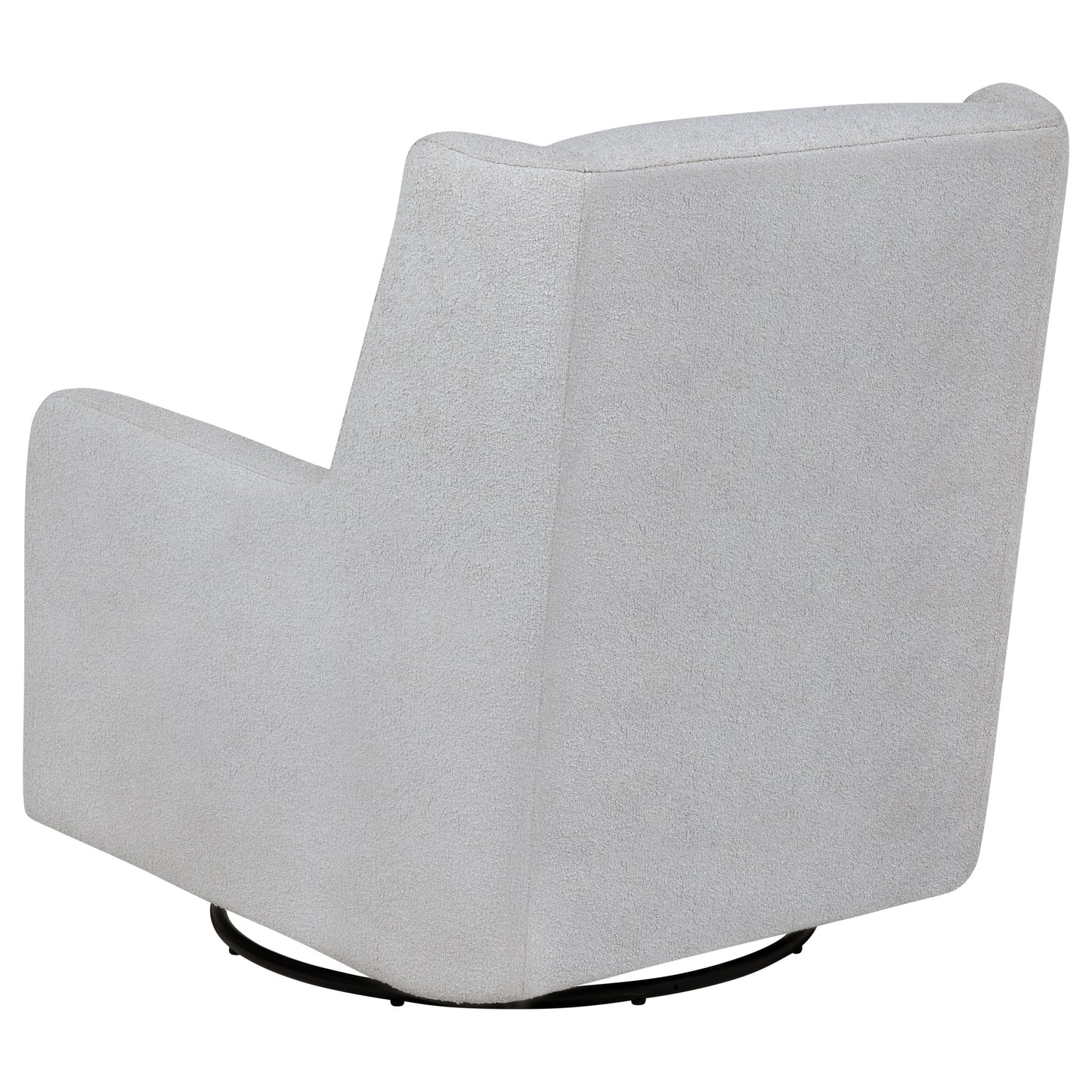 Serra Boucle Upholstered Swivel Glider Dove Grey