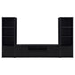 Winfield 3-piece Entertainment Center 78-inch TV Stand Black