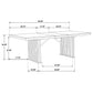 Adina 7-piece Extension Dining Set Distressed Light Brown