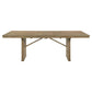Adina 8-piece Extension Dining Set Distressed Light Brown