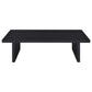 Max 2-piece Rectangular Coffee and End Table Set Black