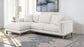 Geneva Boucle Upholstered Sectional Chaise Sofa Sand