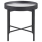 Ozella 2-piece Round Coffee and End Table Set Sandy Black