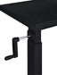 Westpark Height Adjustable Mobile Bedroom C-Table Black