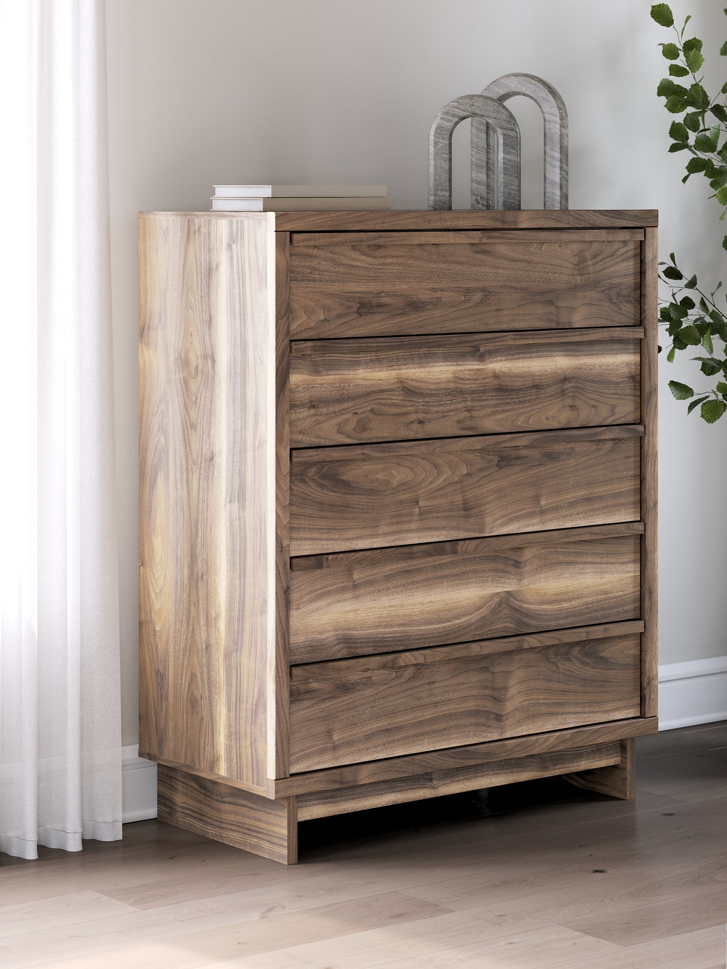 Chirason Five Drawer Wide Chest