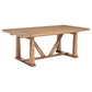 Middleton 106-inch Extension Leaf Dining Table Natural Brown