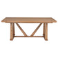 Middleton 106-inch Extension Leaf Dining Table Natural Brown