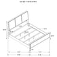 Arini 4-piece Eastern King Bedroom Set Cream and Black