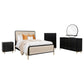 Arini 5-piece California King Bedroom Set Cream and Black