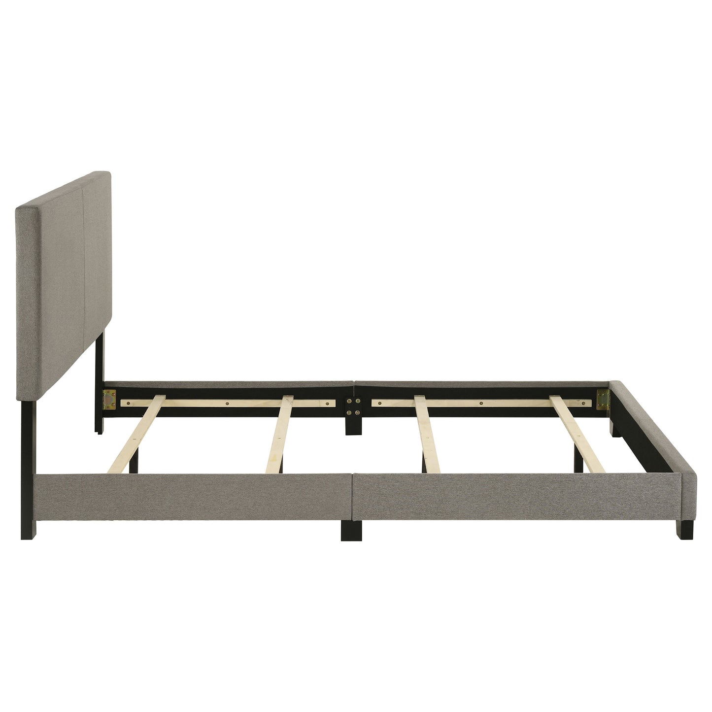 Dorian Fabric Upholstered Queen Panel Bed Taupe