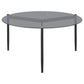 Rosalie 2-piece Round Coffee and End Table Set Grey