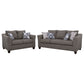 Salizar 2-piece Upholstered Flared Arm Sofa Set Grey
